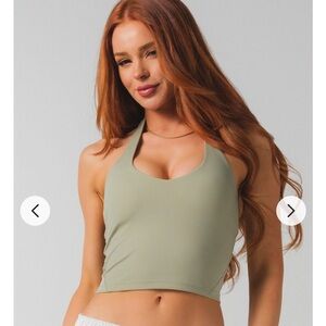 Acta Halter Tank in Sage NEW